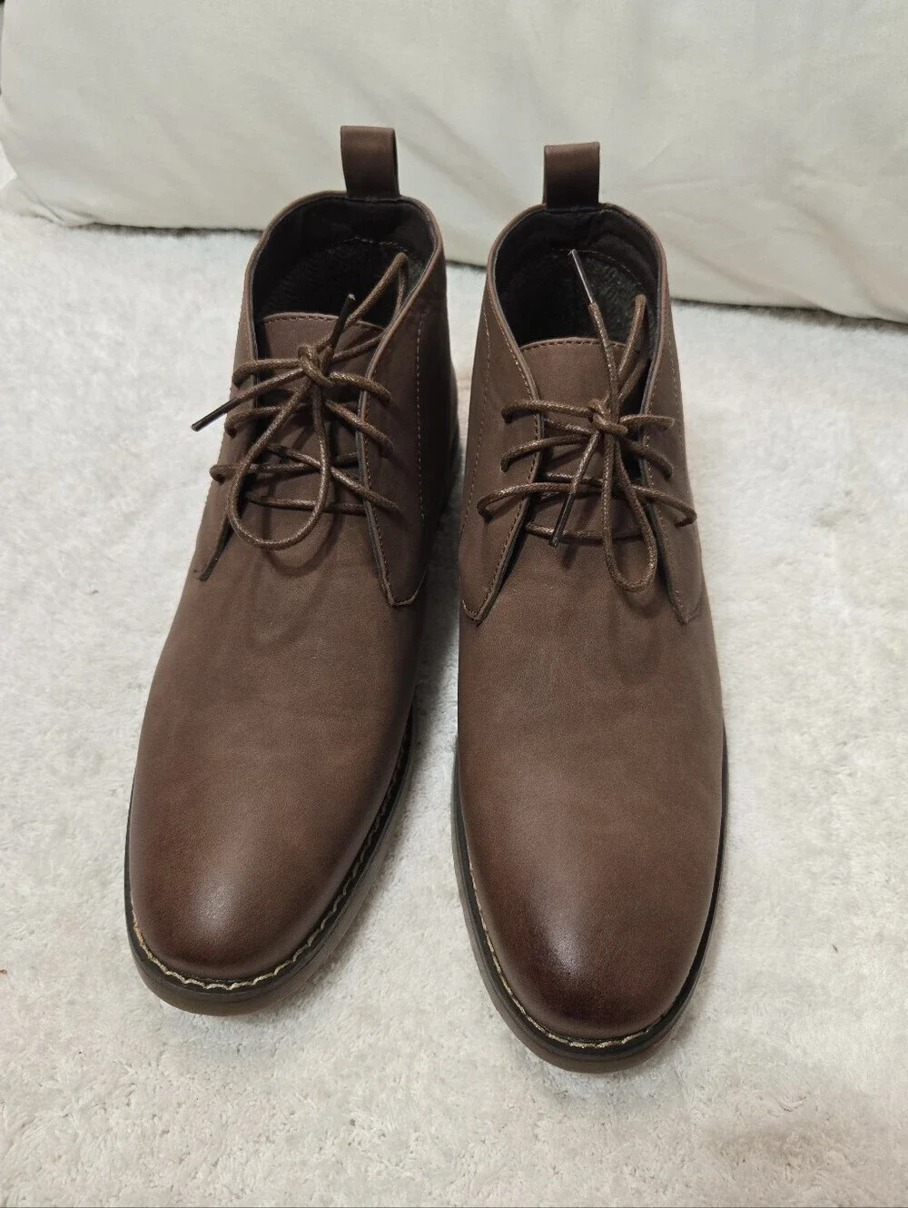 Men's Chukka Toecap 10.5 brown leather boots New